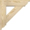 Ekena Millwork Traditional Traditional Rough Sawn Bracket w/ Offset Brace, Douglas Fir, 6"W x 20"D x 20"H BKT0604X20X20TRA01RDF - alternate 2